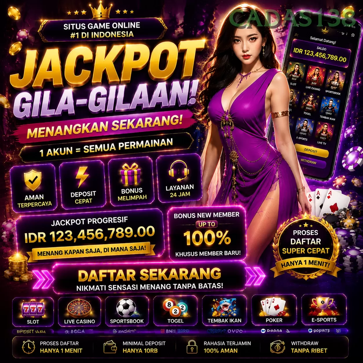 WELCOME BONUS NEW MEMBER 50_ promotion image